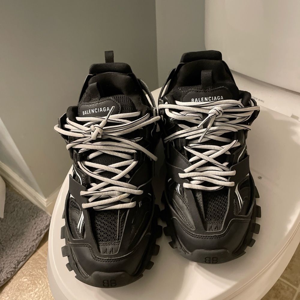 Balenciaga Black and Gray Athletic Shoes